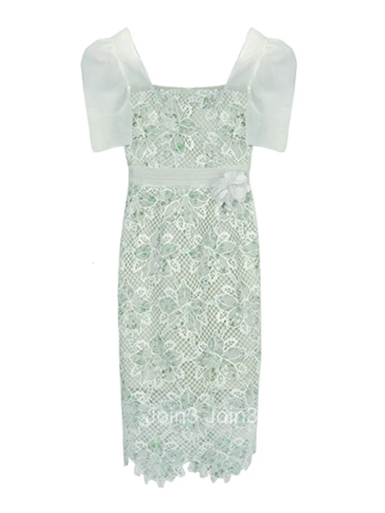 New Summer Womens Clothing Sexy Evening Formal Occasion Dress Mujer Chic Square Collar Slim Midi Party Prom Robe Vestido Street