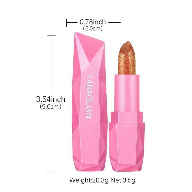 6Color Luxurious Metallic Glitter Lipstick Long-Lasting Waterproof Shimmery Pearl Sparkling Lip Gloss Metallic Finish Lip Makeup XJ250623