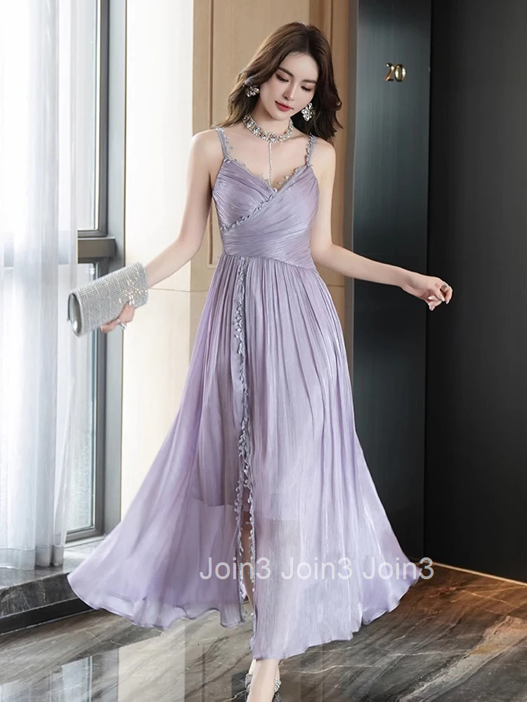 Summer Fashion Sweet Vacation Evening Dress Women Clothes Elegant Sexy Sling V-Neck A-Line Long Robe Femme Party Prom Vestidos