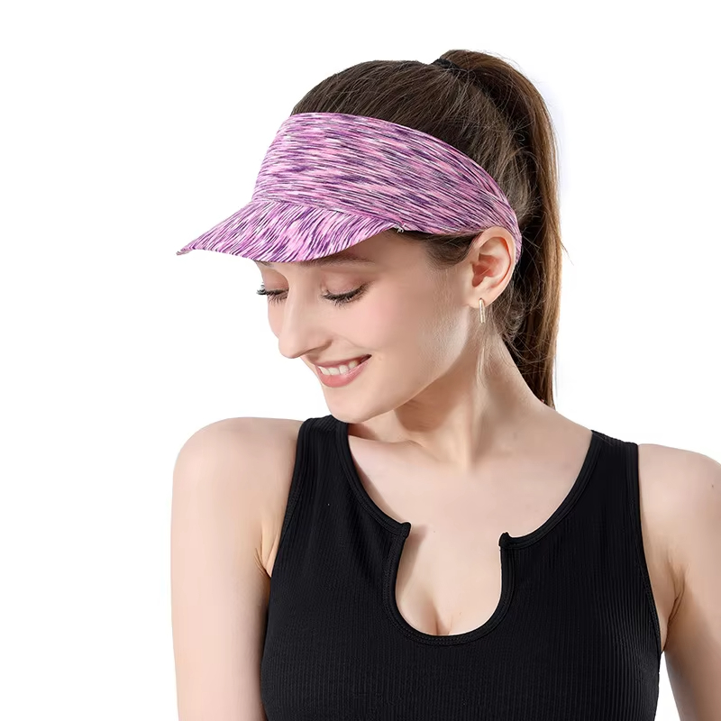 Running Overhead Hat Sun Protection Outdoor Sports Women's Hair-tying Sweat-wicking Breathable and Portable Sun Hat Summer Ice Silk Hat Sun Visor