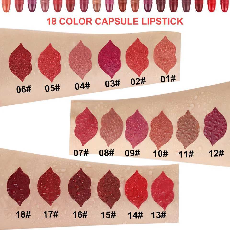 18 color lipstick with moisturizing long-lasting waterproof sweat resistant radiant and smooth lip gloss XJ250623
