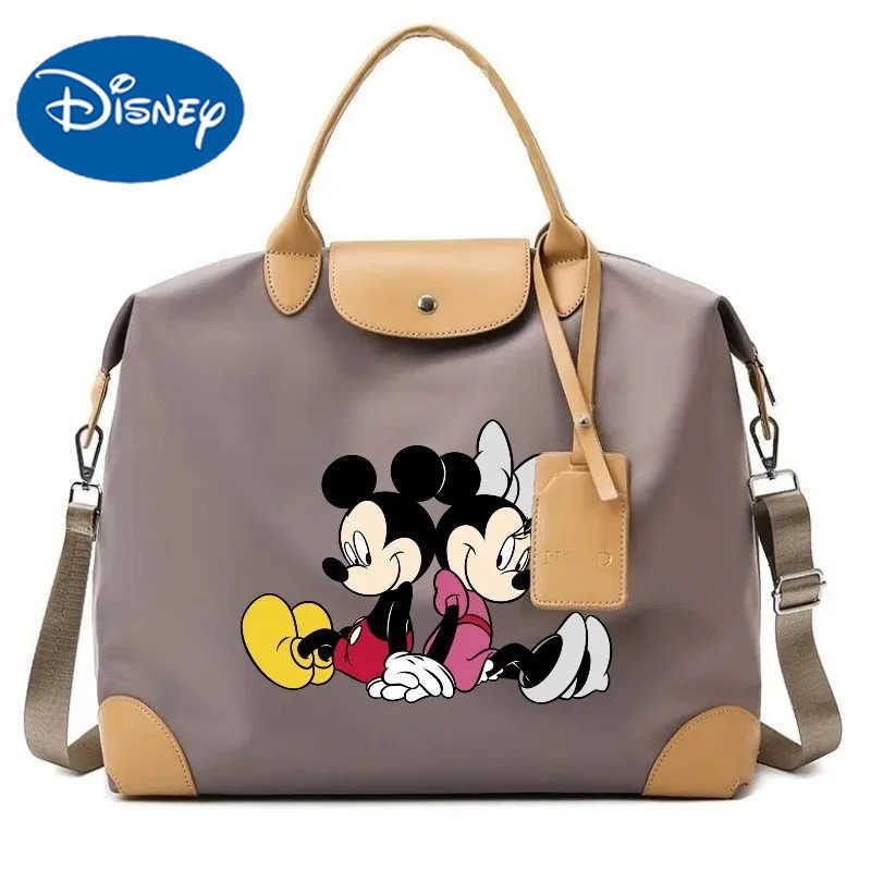 Disney Cartoon Mickey Minnie Mouse Cute Tote Bag Portable Large Capacity Travel Outdoor Tote Storage Bag Birthday Gifts W250623