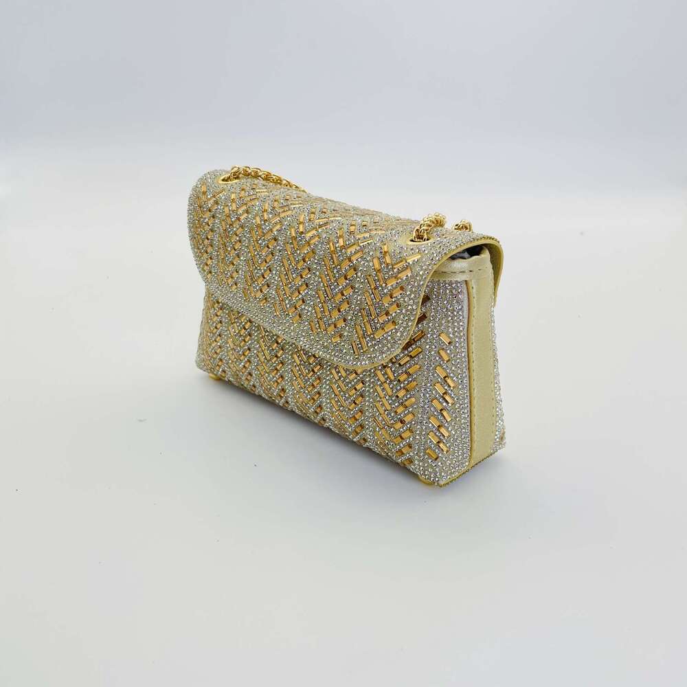 Fashion Rhinestone Embellished Banquet Cheongsam Dress Diamond Ins Wedding Clutch Evening Bag