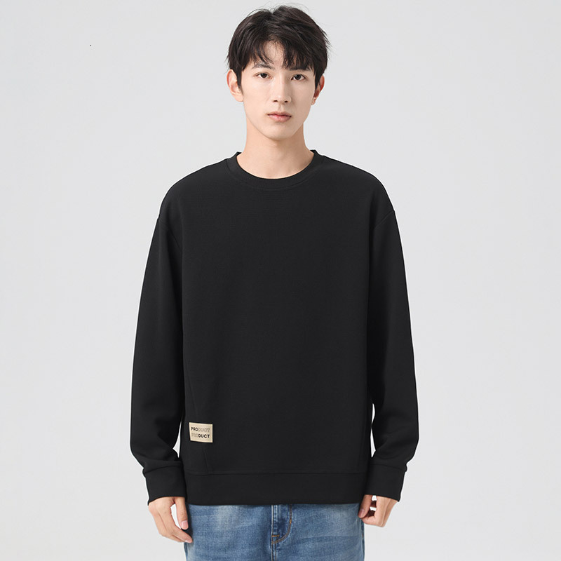 Autumn Winter New Plus Size Sweatshirt for Big and Tall Men Long Sleeve Versatile Crew Neck Pullover Oversized Top Men's Clothing