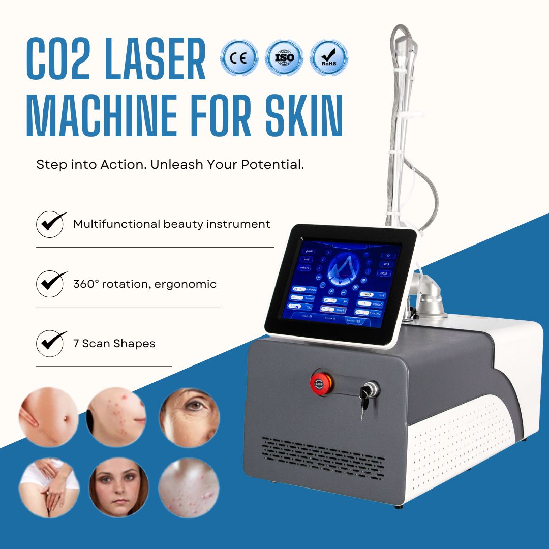 High Precision 10600nm Fractional CO2 Laser Equipment for Scar Repair, Collagen Boosting and Skin Firming Treatment