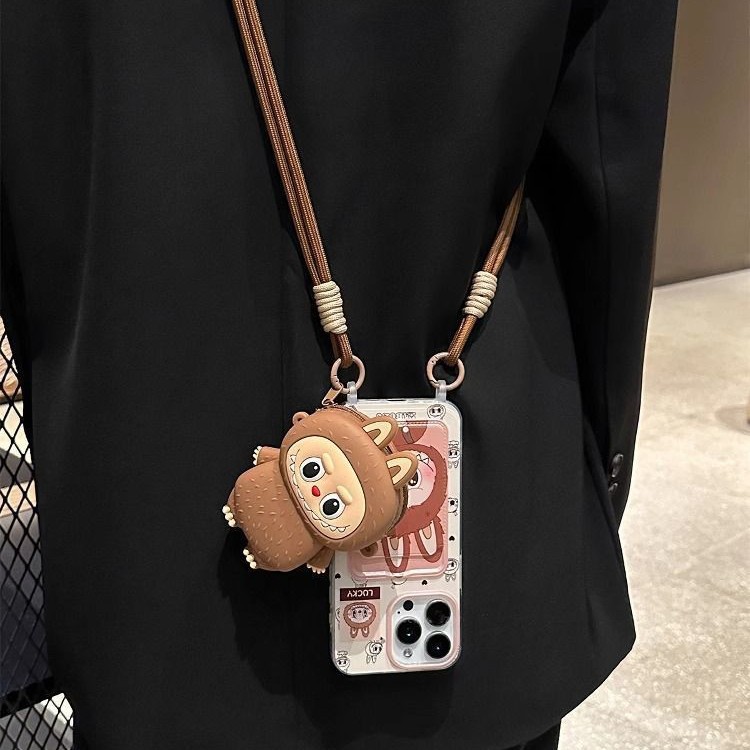 Fun cartoon rag bag for Apple 16ProMax mobile phone case iPhone15 new 13/14/12