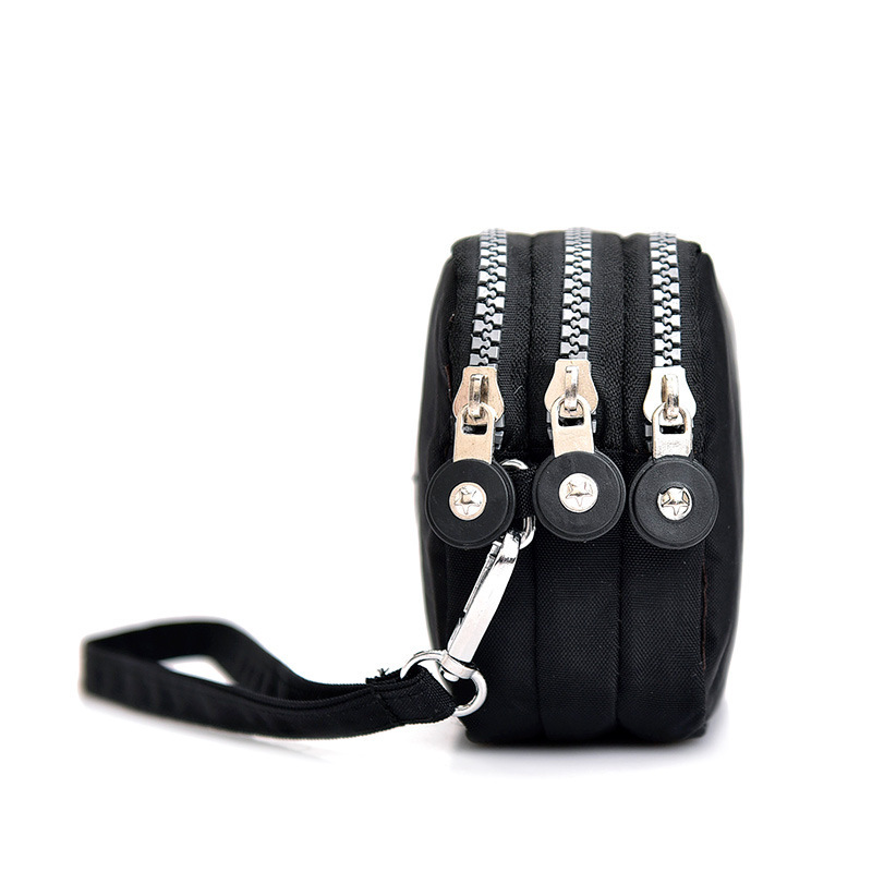 Free Shipping 2025 New Designer Bag Women's Long Coin Purse New Model Phone Bag Three-layer Zipper Large Capacity Clutch Fabric Small Bag