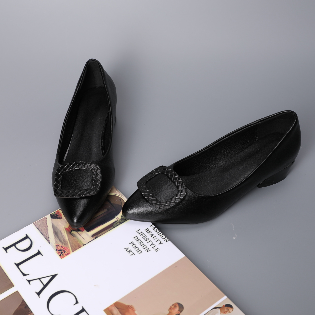 3098-Women's pointed-toe flats, comfortable and casual one-legged flats, suitable for walking, driving, and office formal wear