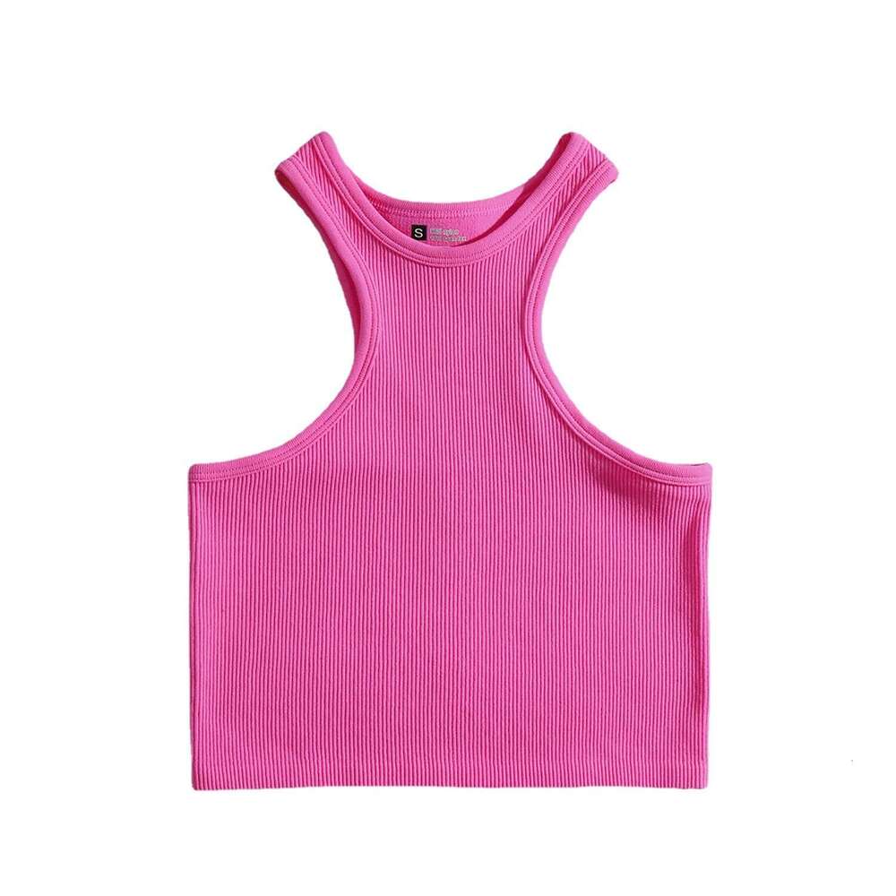 Women's Halter Neck Nylon Sports Bra Yoga Sweat-Wicking Seamless Underwear Running Quick-Dry Tank Top Short Style