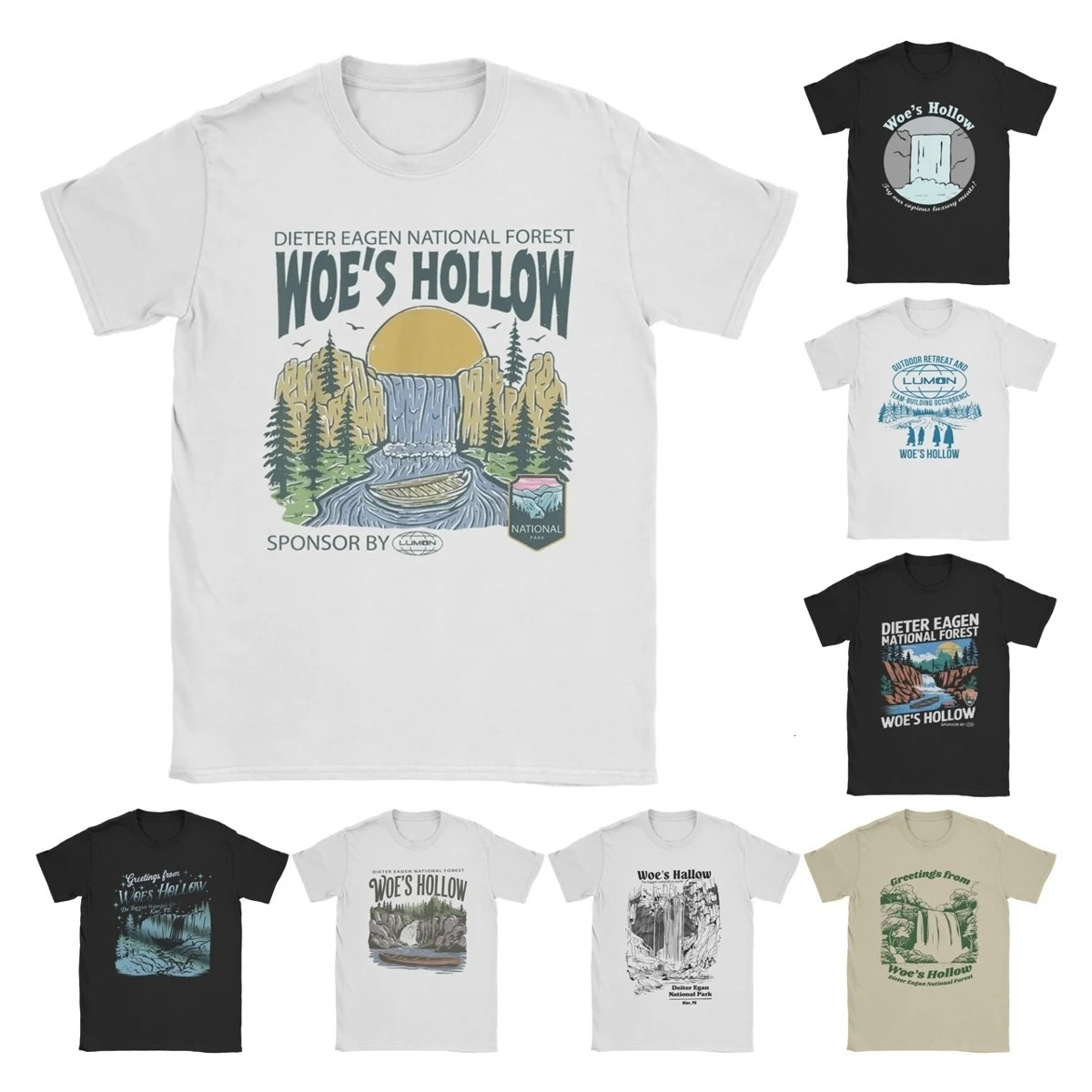Men Severance Lumon Woes Hollow T Shirt Macrodata Refinement Cotton Clothes Short Sleeve Crewneck Tees Plus Size T-Shirt 250616