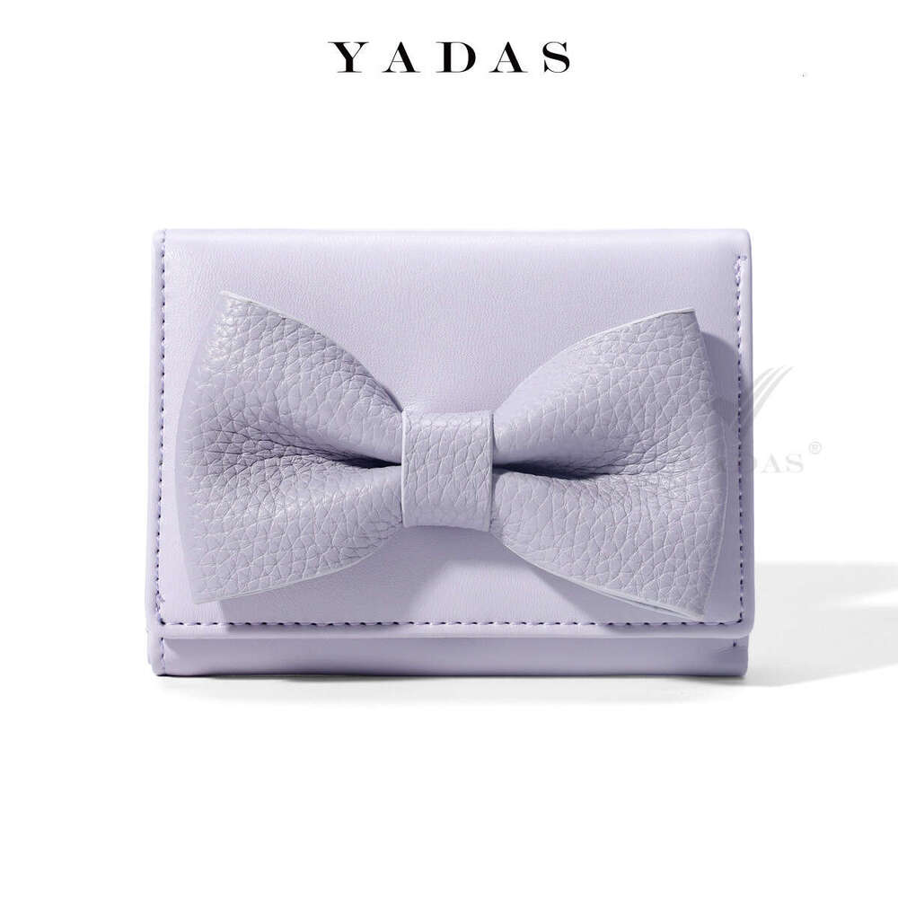 Big Bowknot YADAS Small Fragrance Women's Card Holder Fashion Heart PU Leather Short 70% off Coin Purse Wallet