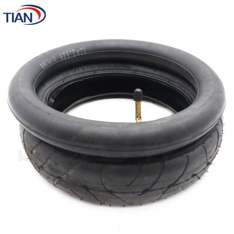 12 Inch Pneumatic Rubber Tire 300x75-203 Inner Tube Tyre for Children's Tricycle Baby Trolley Carriage Cycling Pushchair Parts