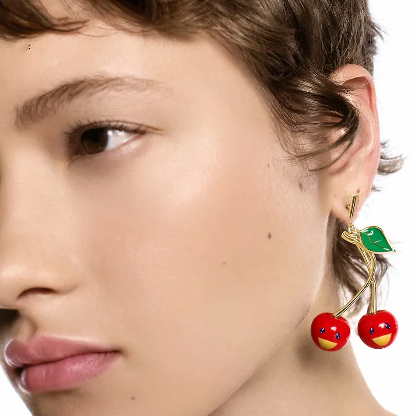 New Luxury Cherry Earrings Cherry Bracelets Cherry Necklaces 18K Gold Plated For Girls Party Engagement Jewelry Gifts