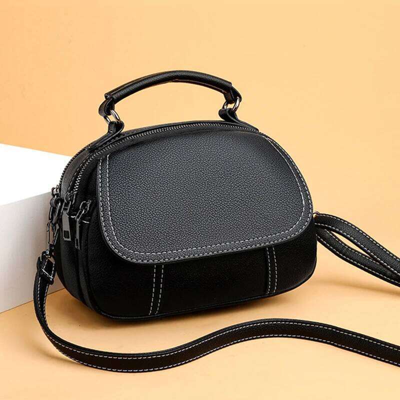 High Quality Fashionable Retro PU Leather Classic Small Shoulder Crossbody Bag Women's Luxurious Shell Handbags