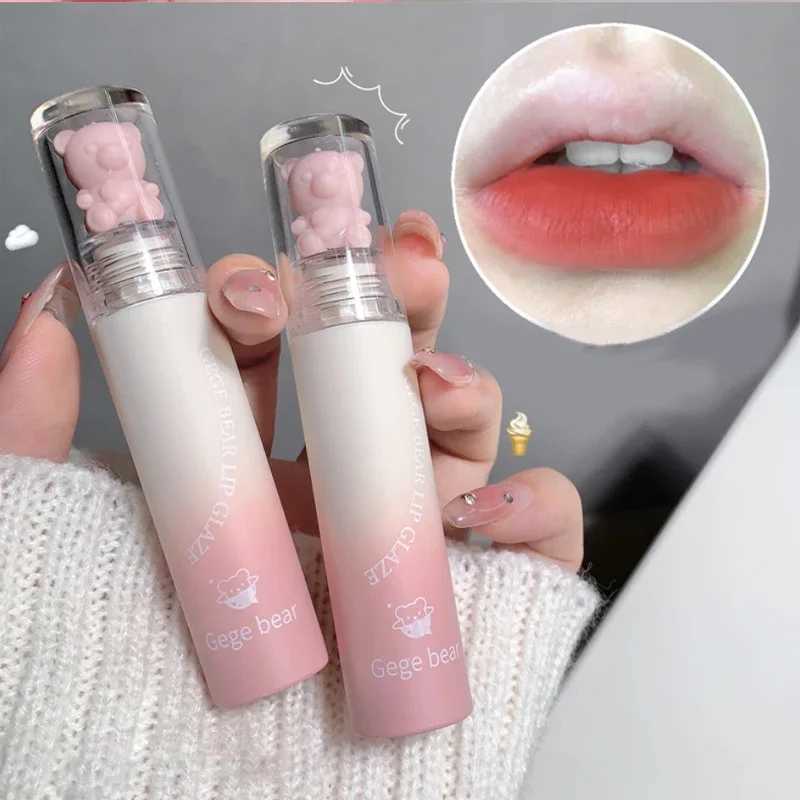 Cute Lip Glaze Girl Chestnut Pink Lip Mud Korean Makeup Girl Lip Gloss Makeup Cosmetics Velvet Waterproof Lipstick XJ250623