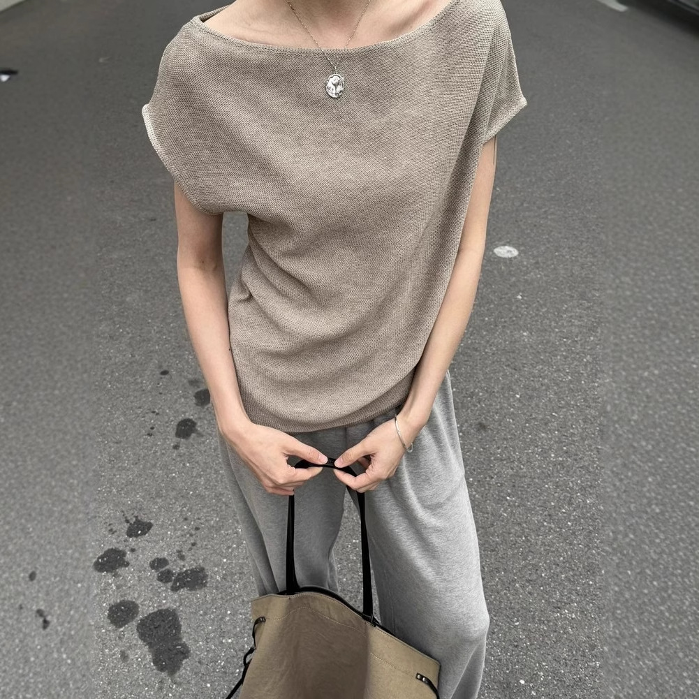 Dj288 Korean tops design niche loose slim casual