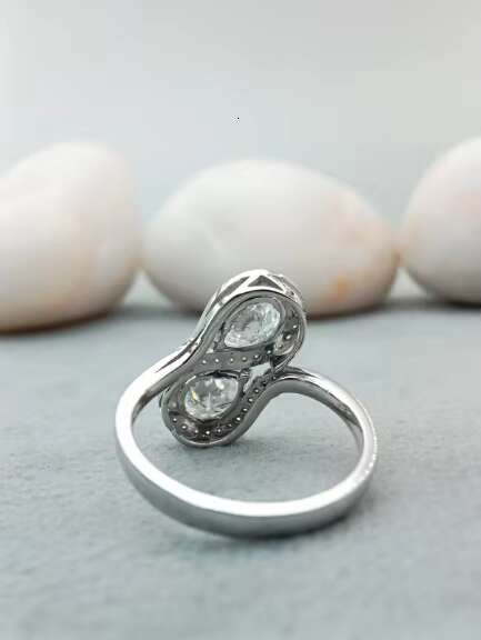 100% Satisfaction Guaranteed Custom Fancy Solitaire Big 3 Ct Gold 14k 18k Waterproof Oval VVS Moissanite Ring Fashion Rings