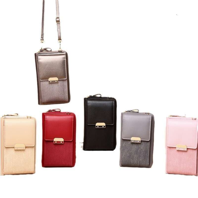 2023 New Women's Phone Trendy Simple Ladies Shoulder Crossbody Korean Style Lock Small Square Bag