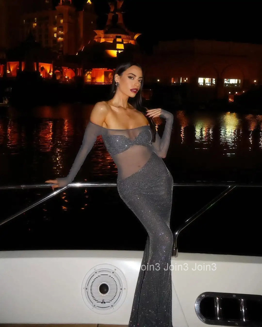 2025 Hot Off-Shoulder Mermaid Evening Dress Sequin Cruise Party Gown For Wedding/Gala/Nightclub