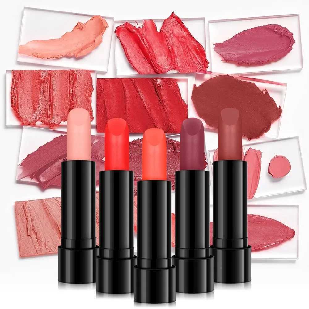 Nude Matte Lipstick Women Waterproof Long-Lasting Velvet Lady Lip Creamy Texture Lipstick Easy To Wear Bottom Nutritious Makeup XJ250623