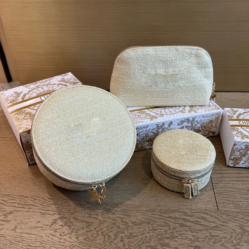 Women Travel Portable Makeup Box Lady Shoulder Bag Classic Di Cosmetic Beauty Pouch Makeup Organizer Box Storage Case whit VIP Gift Box