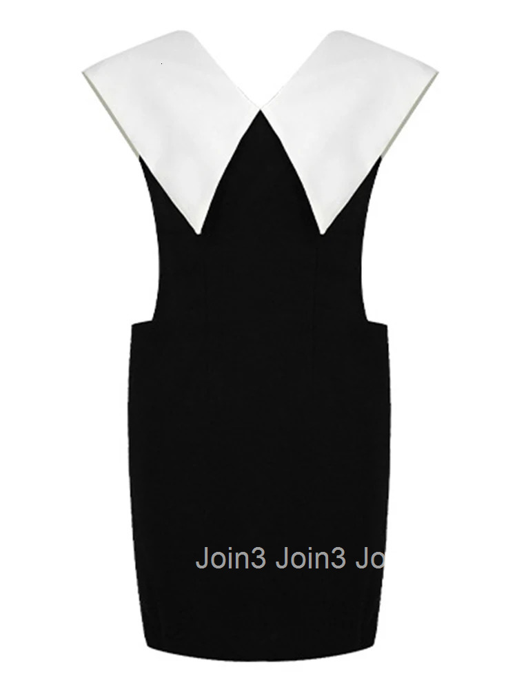 Women Clothes Sweet Lapel Sleeveless Slim Mini Short Pencil Dress Fashion Party Prom Vestidos Casual Formal Occasion Summer New