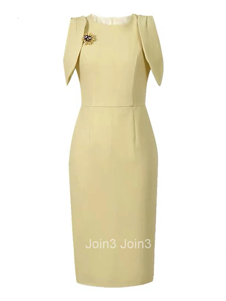 Summer Classic Elegant O-Neck Business Formal Occasion Dress Women Clothes Commute Sexy Hollow Short Sleeve Slim Pencil Vestidos