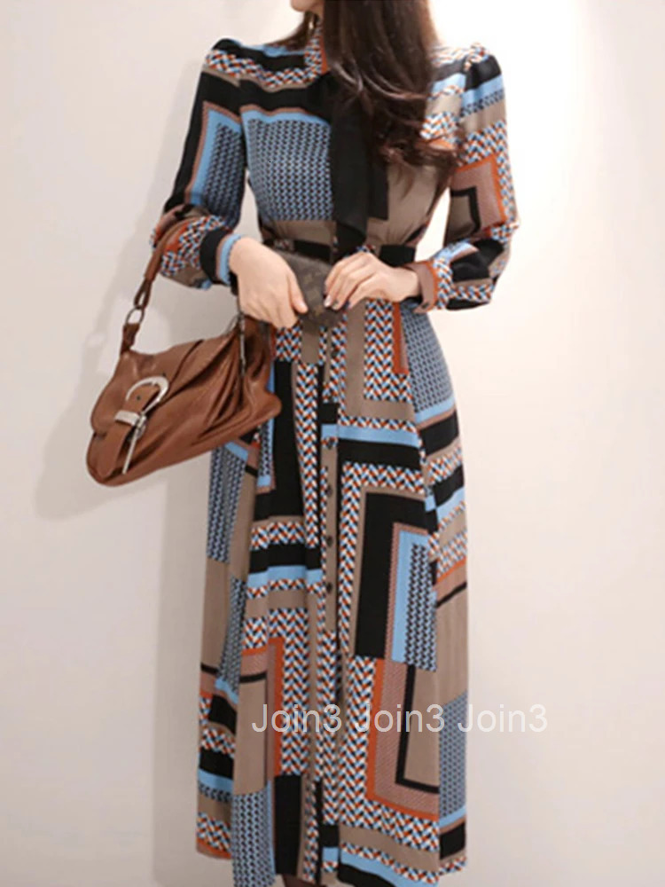 Elegant Women Dress Korean Casual Sweet Lady Bow Single Breasted Midi Club Beach Coffee Break Street Robe Femme Mujer Vestidos