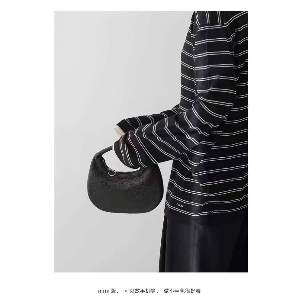 Bags Designer New Women's Pu Leather Elegant Moon Design Underarm Lady Shoulder Bag Semi-Circular Wrist Handbag Summer