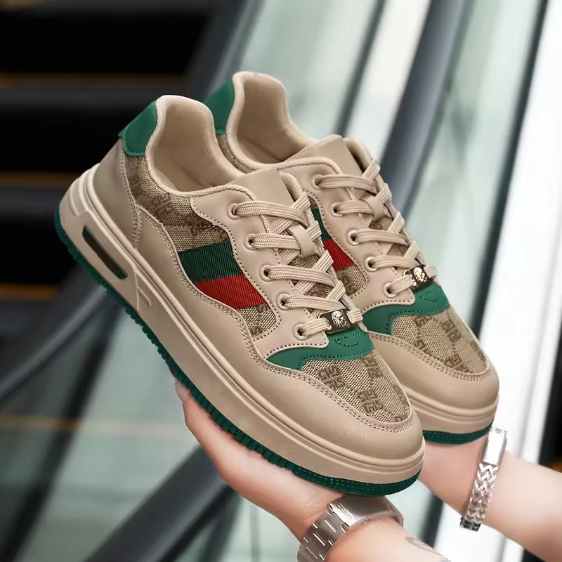 Designer Casual Shoes Couple Shoes Spring and Summer 2024 Luxury Appearance Design Men's Tide Shoes Leather Sports Casual Breathable Board Shoes 