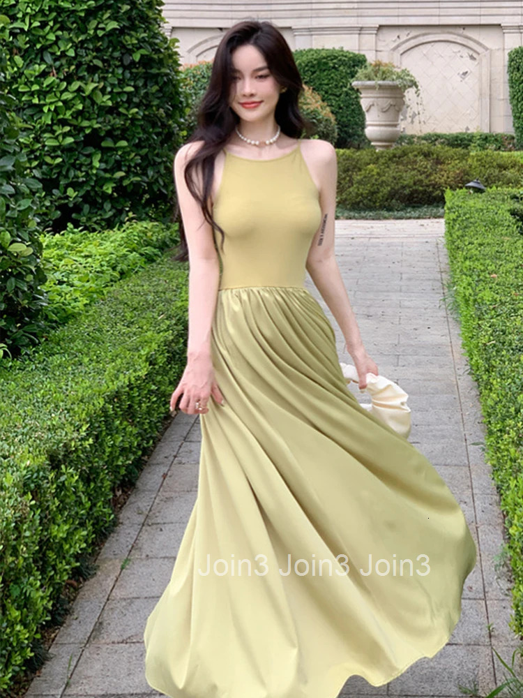 New Fashion Summer Long One Piece A-Line Dress Women Ladies Clothing Casual Strap Sleeveless Slim Maxi Robe Femme Mujer Vestidos