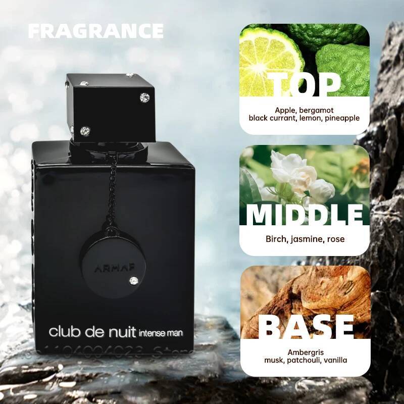 ARMAF Intense Man EDT Armaf Club De Nuit For Eau de Parfum Spray High Quality Pheromone Perfume Attract Women