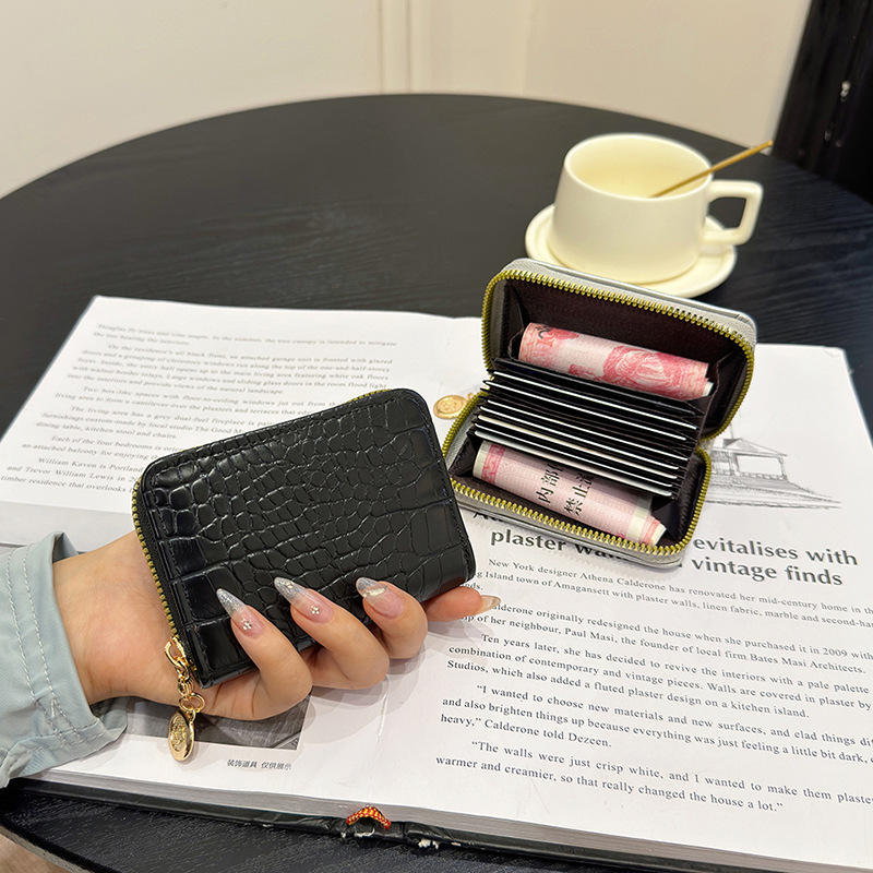 Free Shipping 2025 New Designer Bag Card Holder Women High-end ID Storage Bag Small Wallet Multi-card Slot Coin Purse Clutch Bag