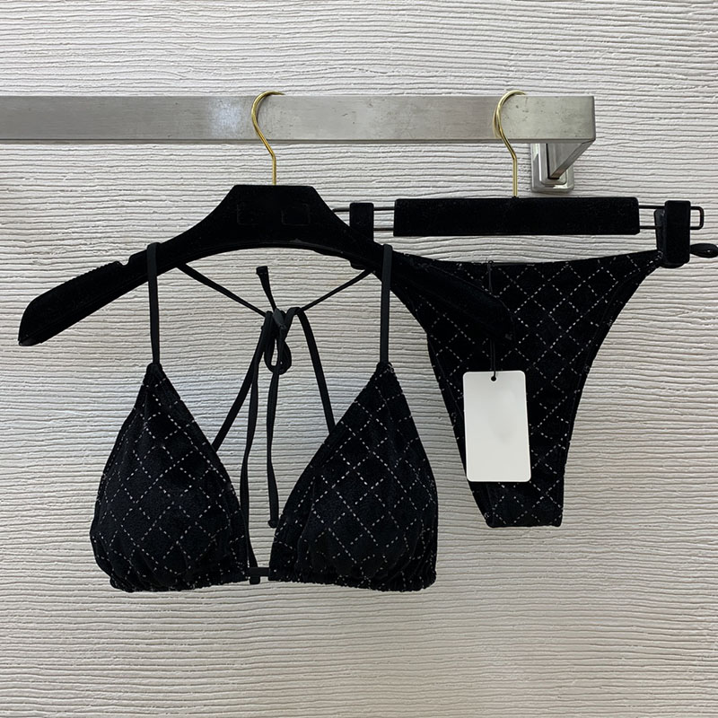 Designer Beach Bikinis Swimwear Swimsuit Letters Women Bra Briefs Set BathingSuits Sexy Split Padded Swimsuits Luxury Summer Holiday Push Up Bathing Suit Biquini