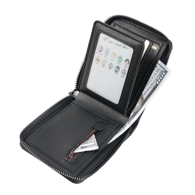 New Men's Large Capacity Multi-Card Slot with Pocket Fashion Card Holder Wallet Coin Purse