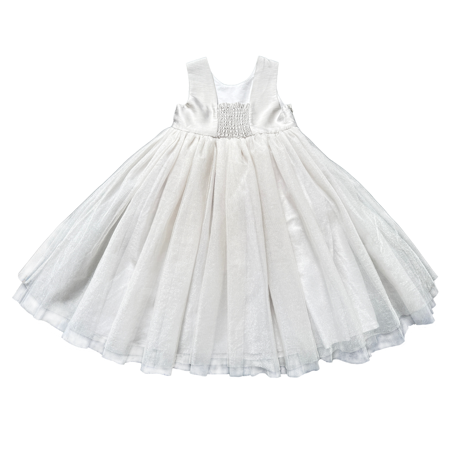 Girls' simple dress casual dress fluffy gauze dress vest princess dress