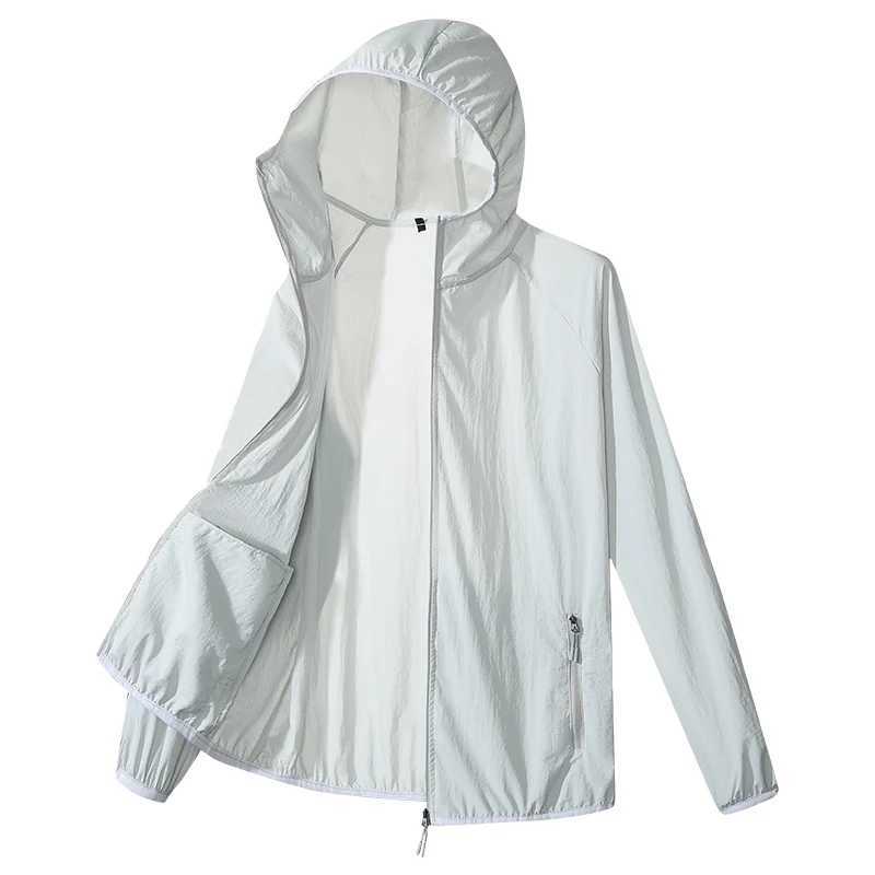 New Summer Camping Waterproof Jacket Men Women Sunscreen Clothing Ice Silk Hooded Quick Dry Outdoor Anti-ultraviolet Skin Coat W250623
