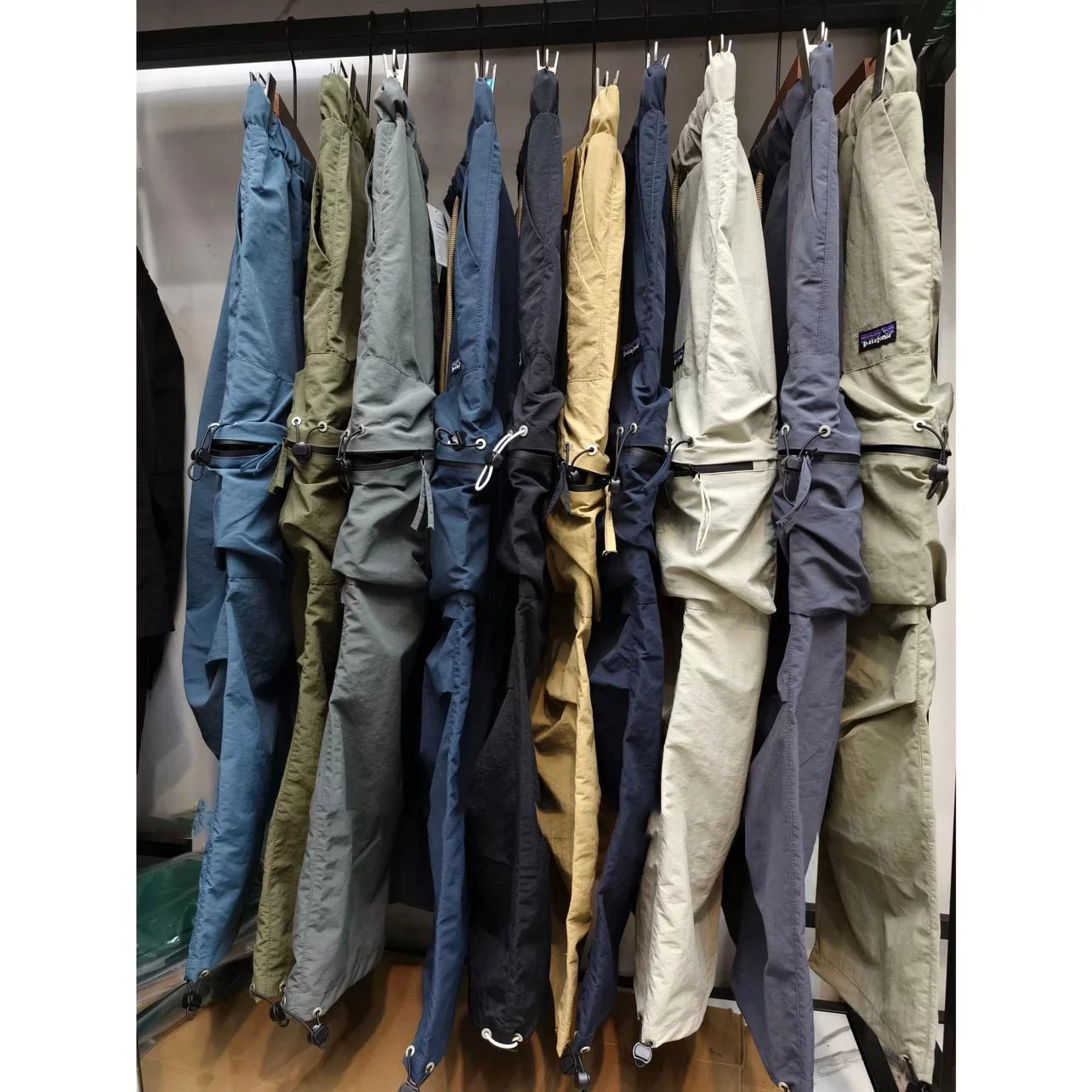 Men's Pants Outdoor functional assault pants waterproof breathable drawstring pleated parachute pants casual pants for men and women