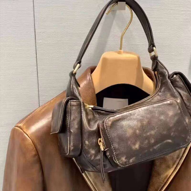 Annmouler Design Hobo Multi Pocket Locomotive New Single Shoulder Underarm High Capacity Women Bag