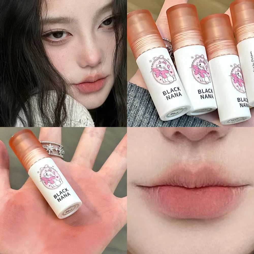 Pink Mist Lip Mud Matte Velvet Lip Gloss Long-lasting Non-drying Nude Peach Lip Glaze Mousse Gray Pink Lipstick Korean Makeup XJ250623