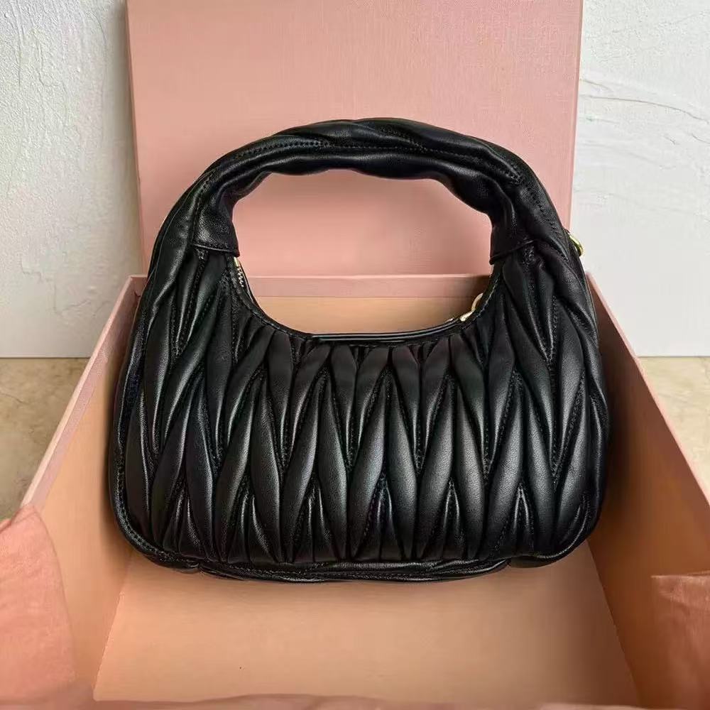 hobo bag Leather bags black red pink shoulder bag bowling bag totes Crossbody Shoulder bag Underarm Bag Wander Tote Handbags Leather Women's Mens Purses Wallets