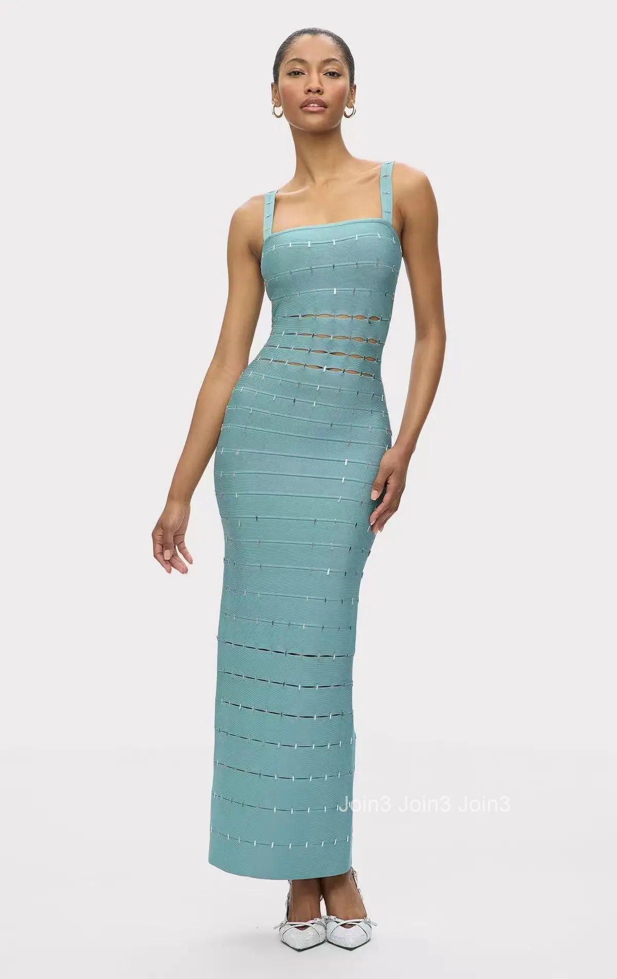 2025 Sexy Backless Dress High-Slit Stitched Details - Midnight Black/Sky Blue/Terracotta Elegant Evening Breathable Mesh