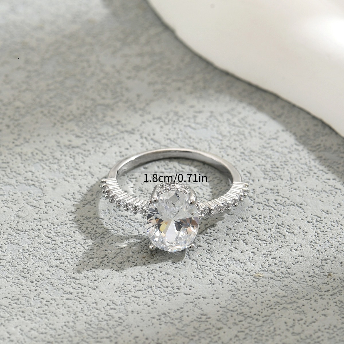 Fresh And Sweet Women's Adjustable Open Korean Style Inlaid Zircon Ring Jewelry