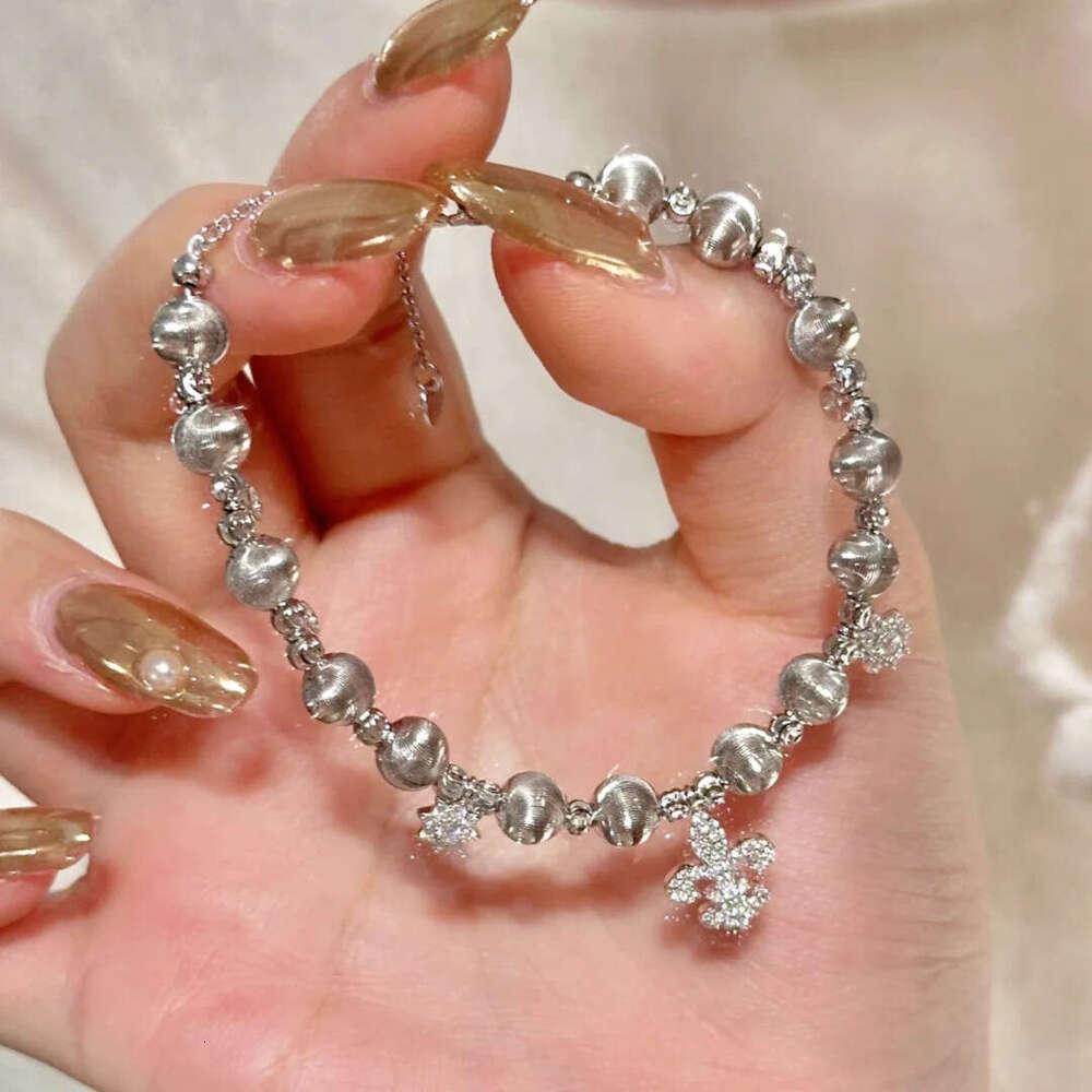 Light Fashion Winter Snowflake Cat Eye New Chinese Style High-end Exquisite Inlaid Dia Iris Flower Bracelet for Women