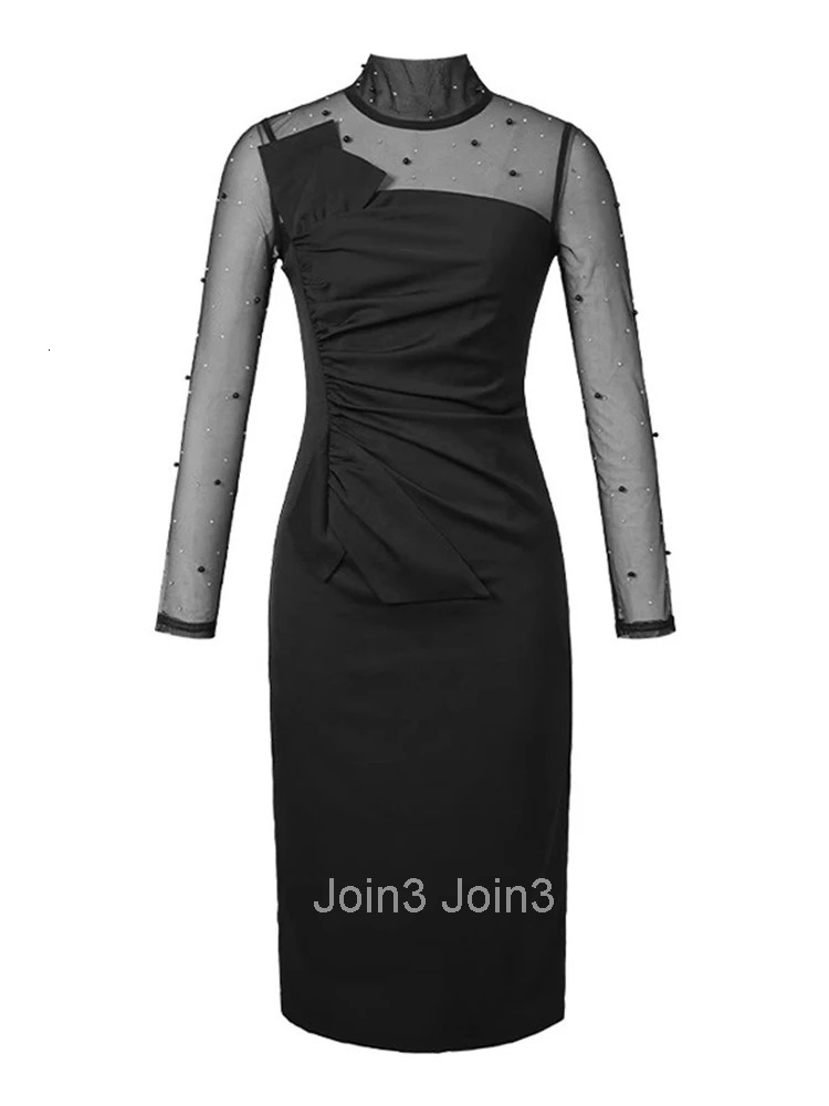 Fashion Spring Autumn Mesh Sheer Long Evening Dress Women Ladies Clothing Elegant Slim Midi Party Prom Robe Femme Mujer Vestidos