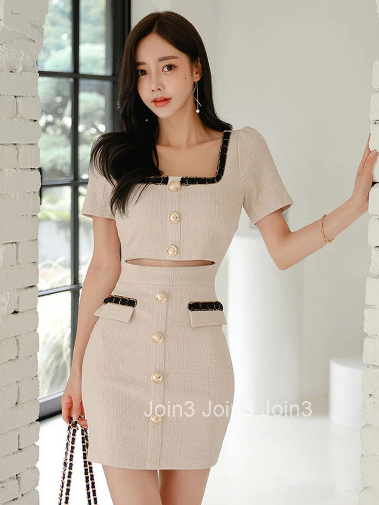 Summer Fashion Vintage Square Collar Pencil Short Dress Women Clothes Elegant Lady Casual Hollow Sexy Short Sleeve Slim Vestidos