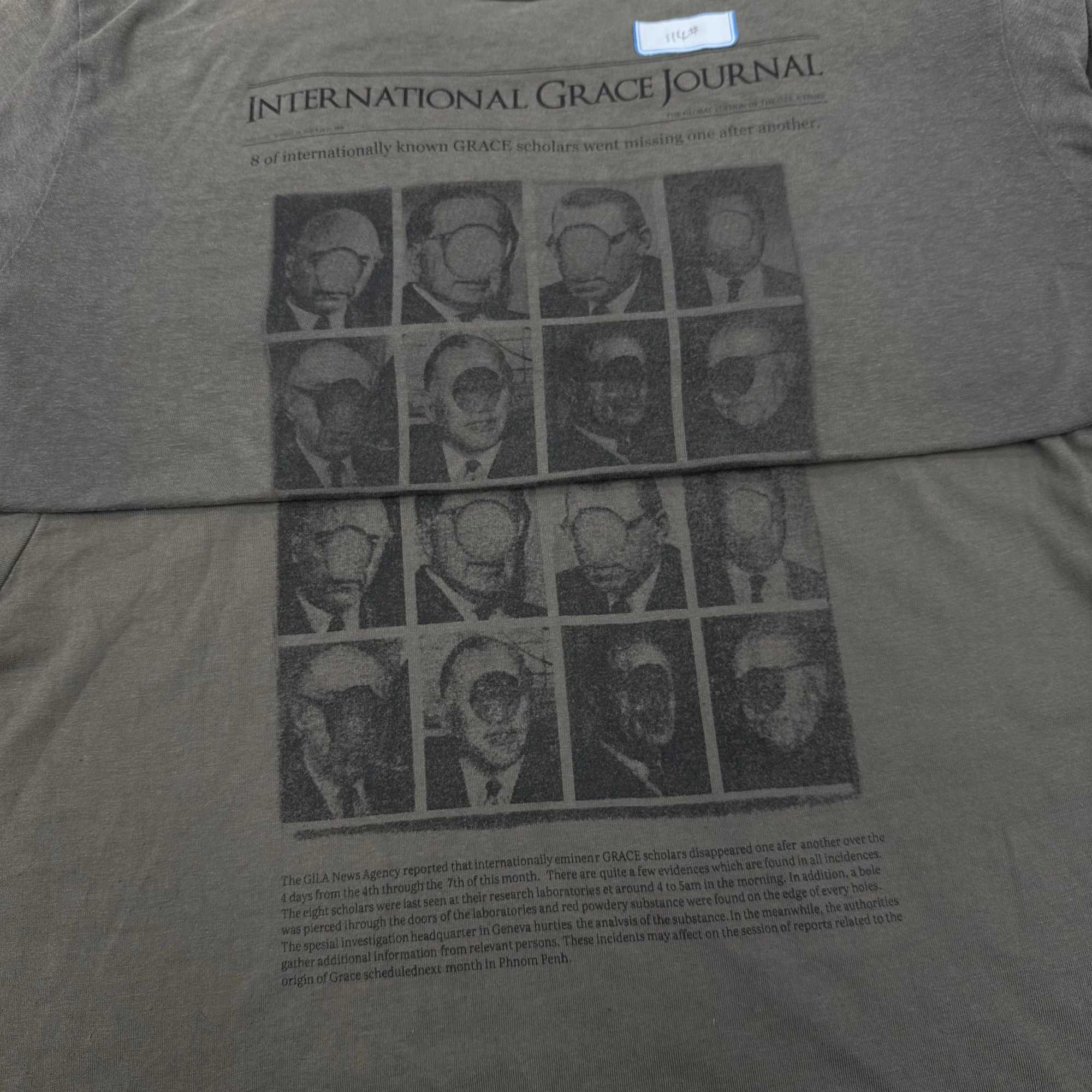 New Men Undercover 8 of grace journal T Shirts T-Shirt Hip Hop Skateboard Street Cotton T-Shirts T Top size 1 2 3#N195 X250623