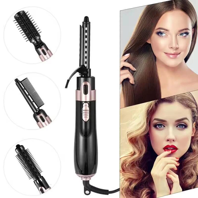 High quality Leafless profession salon styling devices anion 4 in1 hot Hair straightener multifunction hair dryer