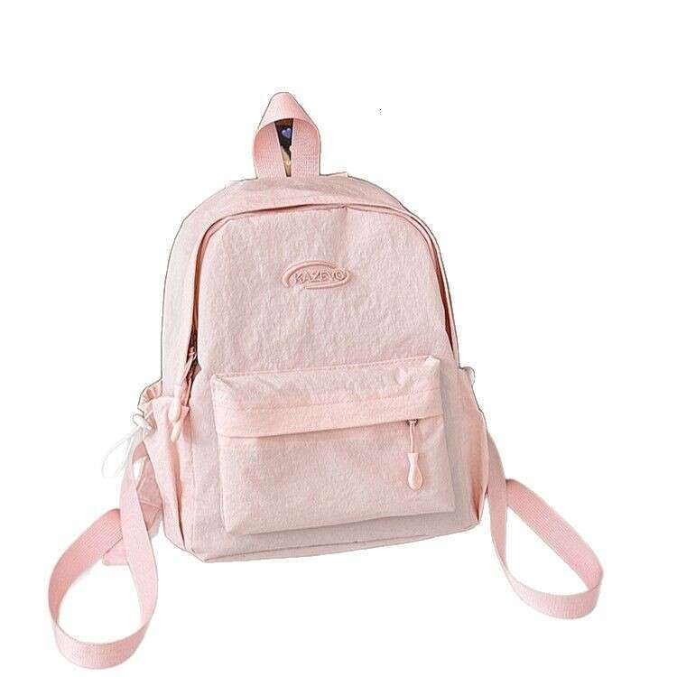 Korean Style INS Simple Student Large Capacity Casual Lightweight Double Shoulder Bag Fresh Sweet Middle High School Backpack