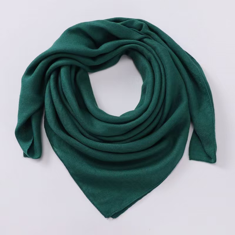 T1045 new solid color cotton and linen scarf headscarf retro square scarf shawl casual headscarf